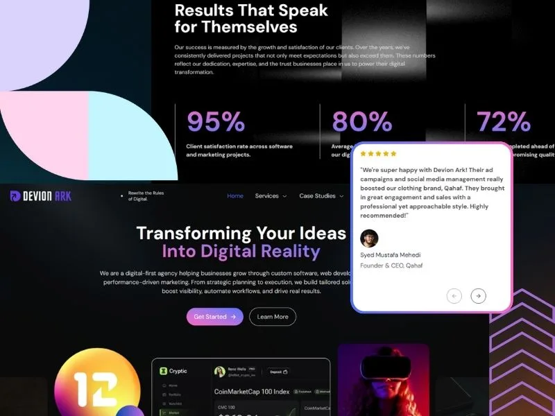 software agency business website