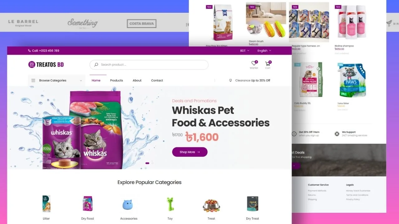Petshop e-commerce web application